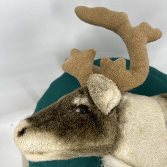 Large Realistic Soft Plush Reindeer Decoration By Sterling Inc. 19" Long - Picture 11 of 11